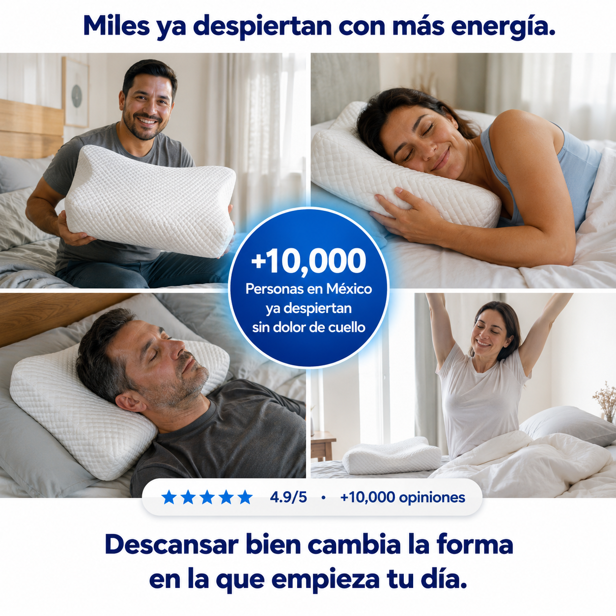 Almohada Cervical: Despierta Con Energía y Sin Dolor