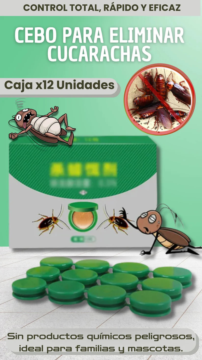 Cebo eficaz para matar cucarachas x24