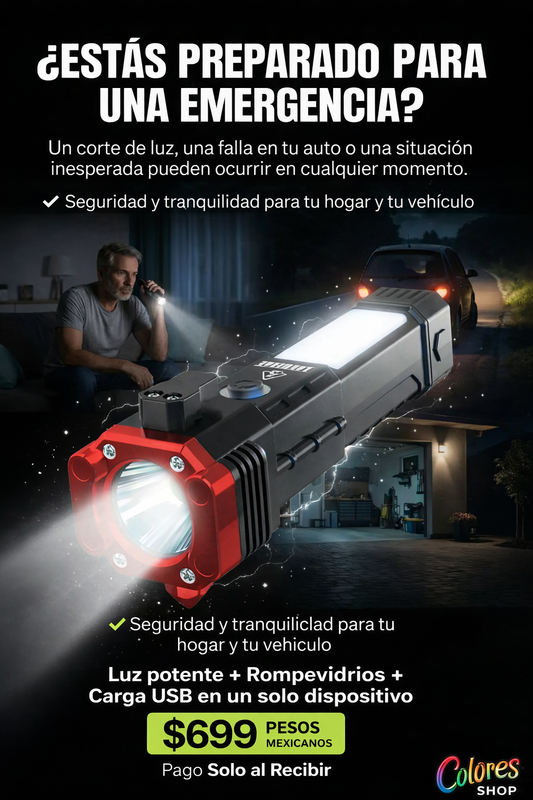LINTERNA MULTIFUNCIONAL MARTILLO