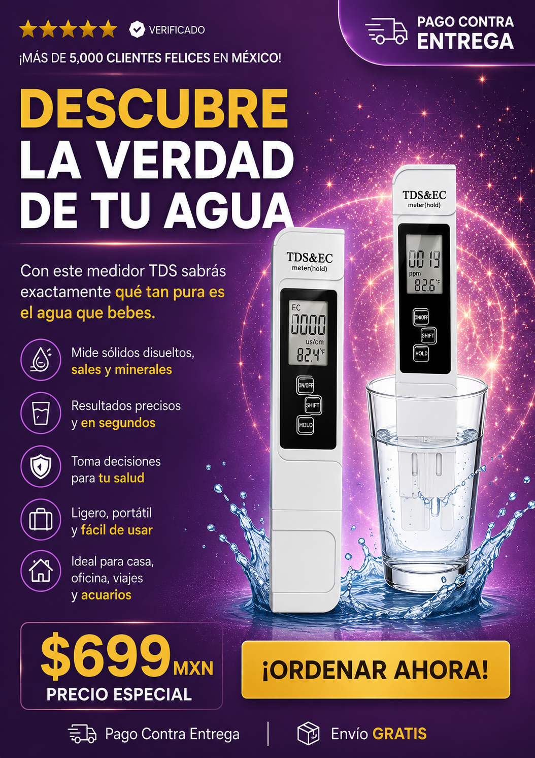 Medidor de calidad del agua
