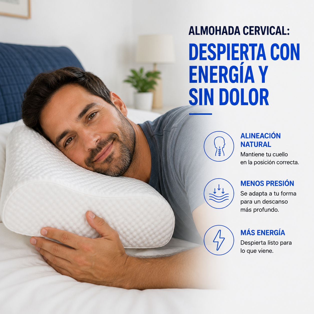 Almohada Cervical: Despierta Con Energía y Sin Dolor