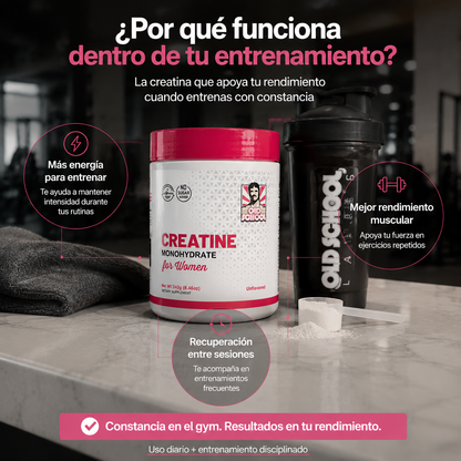 Creatina Old School: Fuerza y definición 🍑